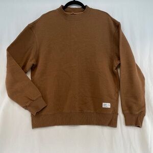 Frank And Oak Crewneck Sweater Brown Tan Men’s Size Medium